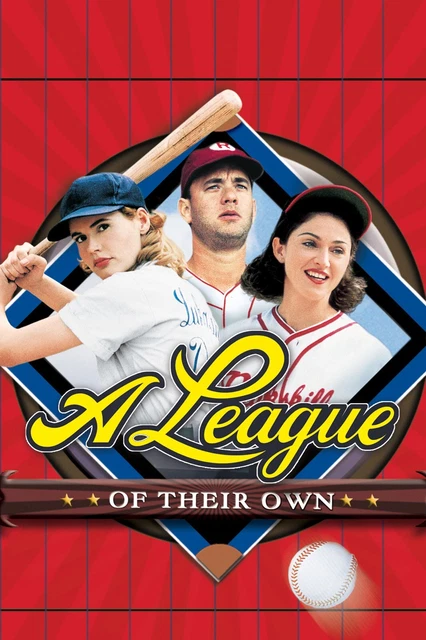 1992 A League Of Their Own Movie Poster Tom Hanks Madonna Geena Davis ...