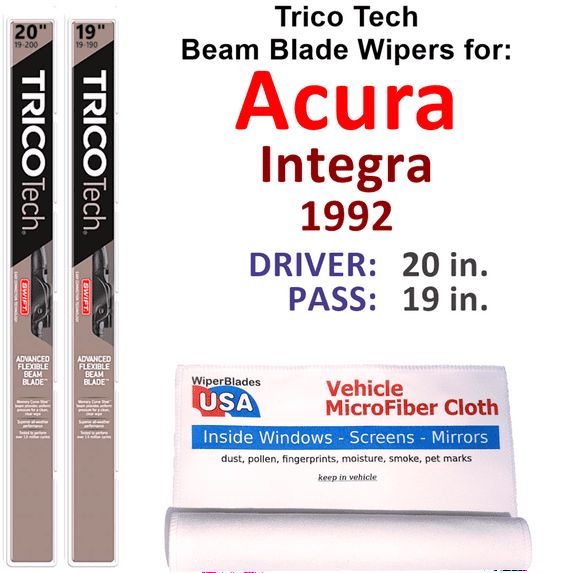1992 Acura Integra Beam Blade Wipers (Set of 2)
