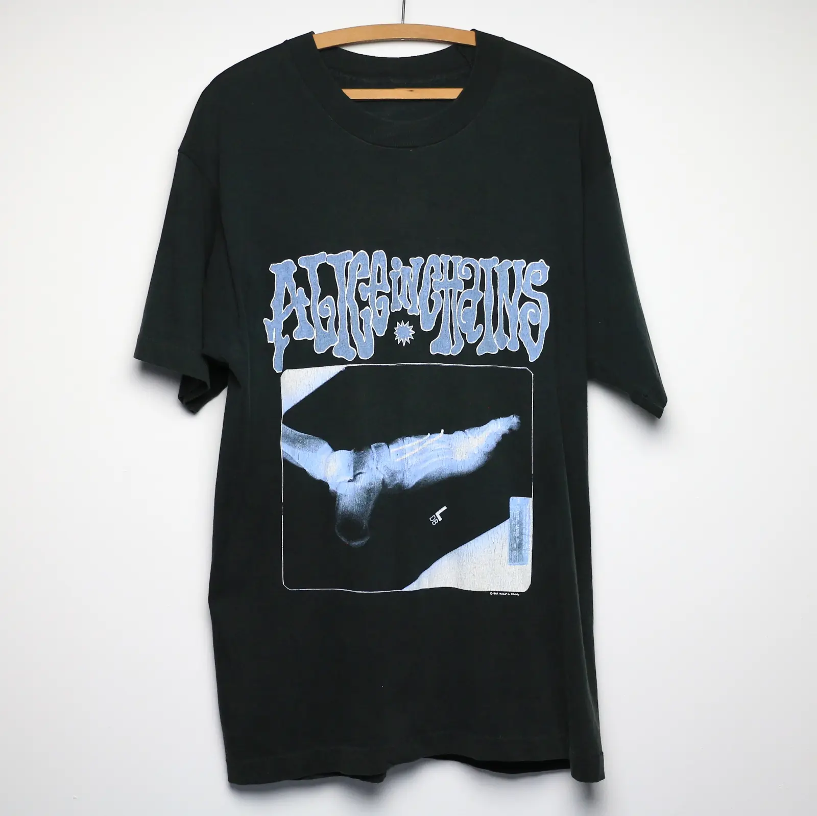 1992 Alice In Chains Broken Foot X Ray Tour T-shirt Unisex Tee S 
