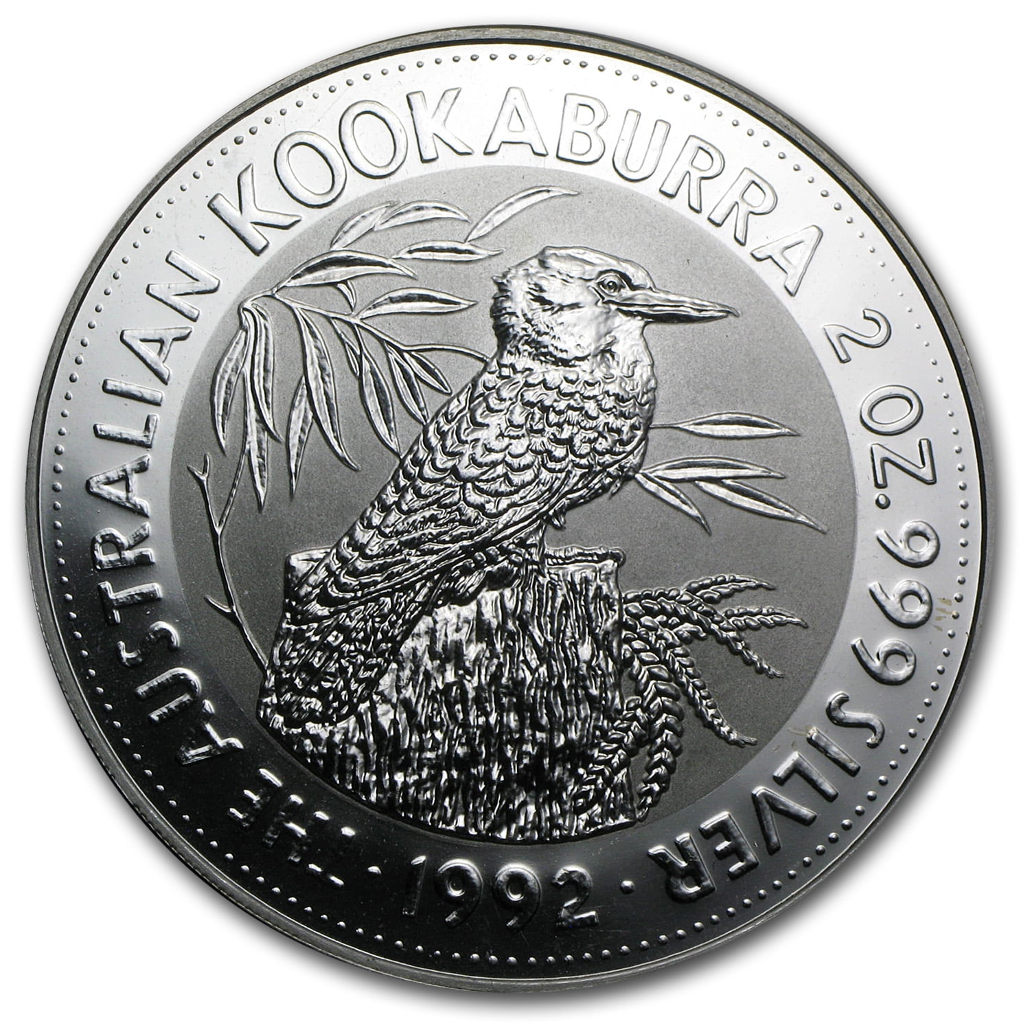 オーストラリア　2ドル銀貨　2オンス　『クーカブラ』 1992 Australia 2 oz Silver Kookaburra BU - Walmart.com