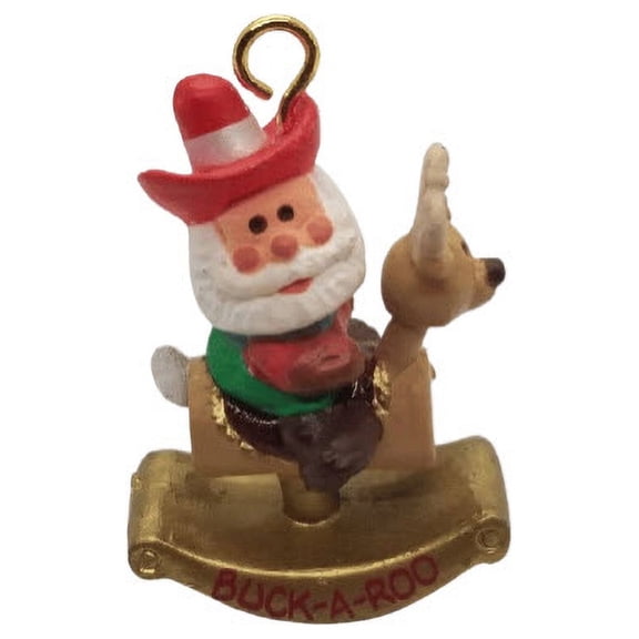 1992 Buck-A-Roo (Miniature) Hallmark Keepsake Christmas Tree Ornament - qxm5814