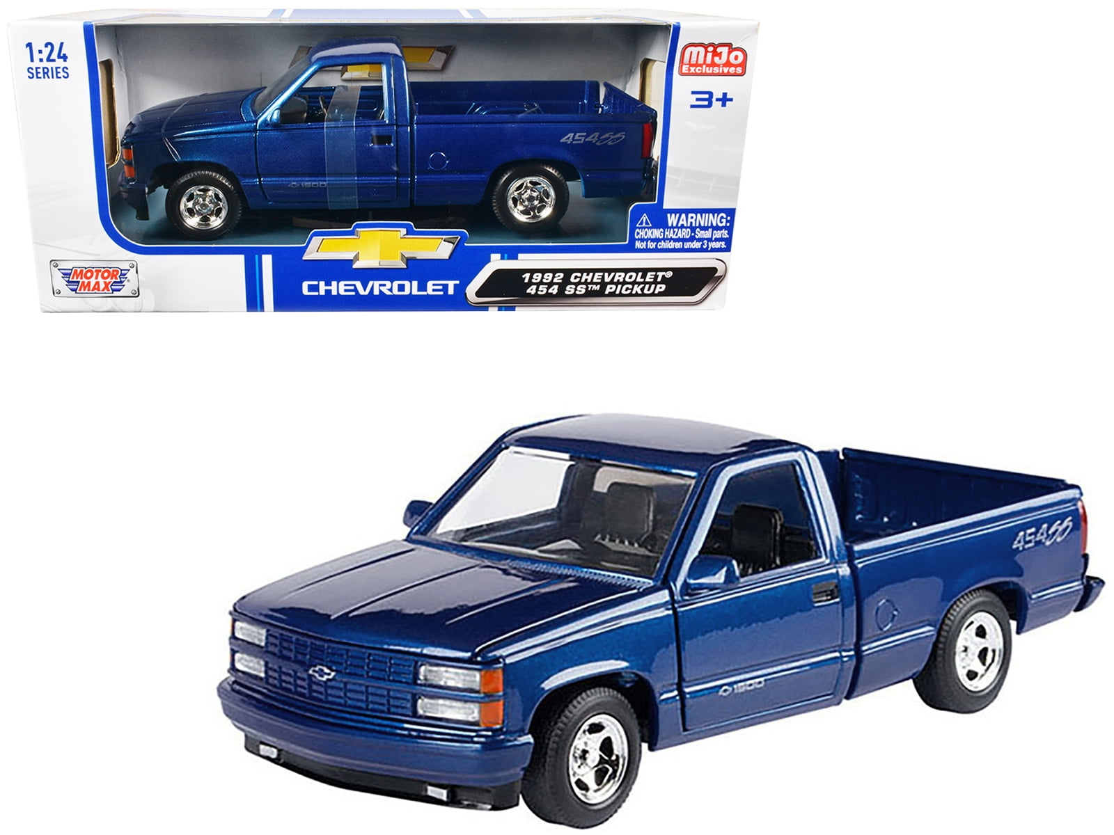 Motormax 1992 Chevrolet 454 SS Blue Metallic Toy Chevy
