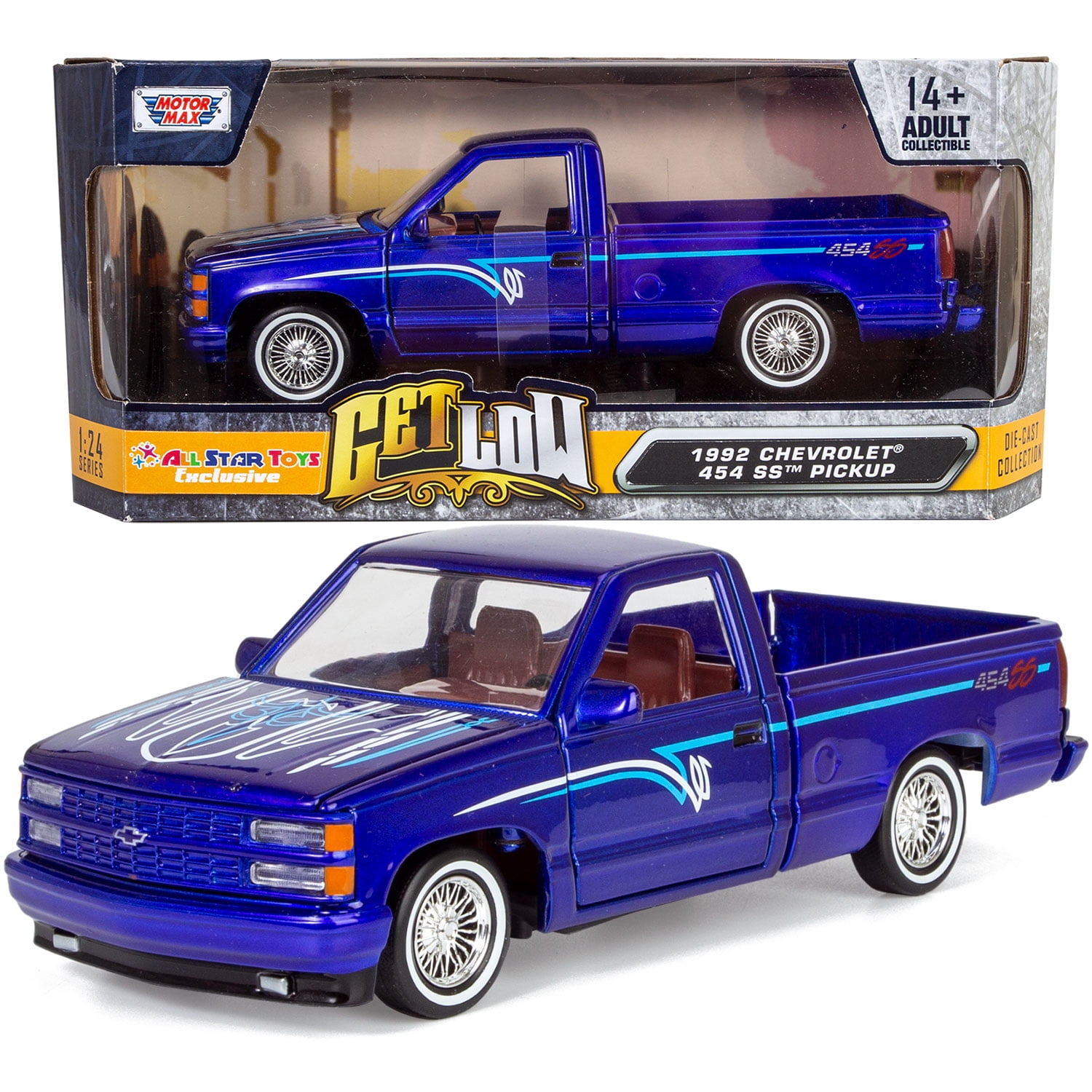 Chevrolet 1992 C1500 454SS Get Low Series 1/24 Scale Diecast