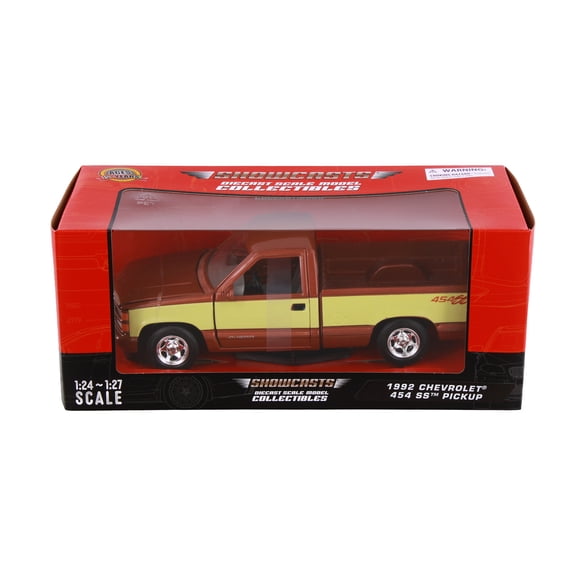 1992 Chevy 454 SS Pickup Truck, Copper/Beige - Showcasts 77203T - 1/24 Scale Diecast Model Car
