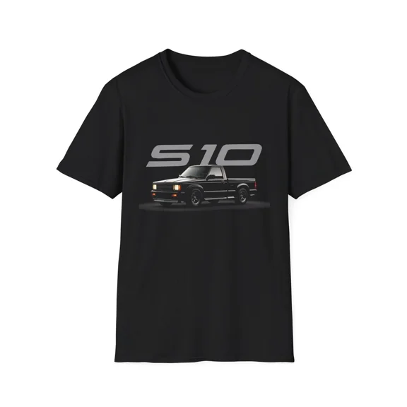 1992 Chevy S10 Truck Shirt – Retro Blacked-Out Mini Truck Vector Design