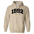 thumbnail image 1 of 1992 College Style Hoodie Sweatshirt Unisex X-Large Sand, 1 of 5