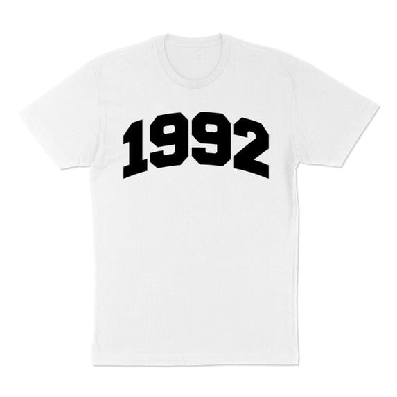 1992 College Style Shirt Unisex Large White