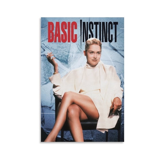 1992 Crime Thriller Films Basic Instinct Poster Home Decor Poster Wall Art Hanging Picture Print Bedroom Decorative Painting Posters Room Aesthetic 16x24inch(40x60cm)