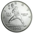 thumbnail image 1 of 1992-D Olympic Baseball $1 Silver Commem BU (w/Box & COA), 1 of 3