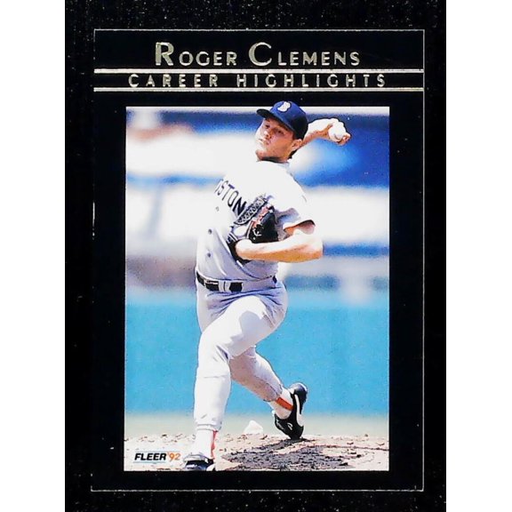 1992 Fleer Clemens #5 Roger Clemens Time Of Trial MLB Baseball Trading Card