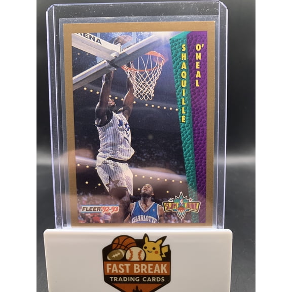 1992 Fleer Shaquille O'Neal #298 Orlando Magic Basketball Card
