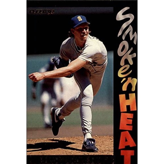 1992 Fleer Smoke 'n Heat #S11 Randy Johnson Baseball Card Seattle Mariners MLB Baseball Trading Card