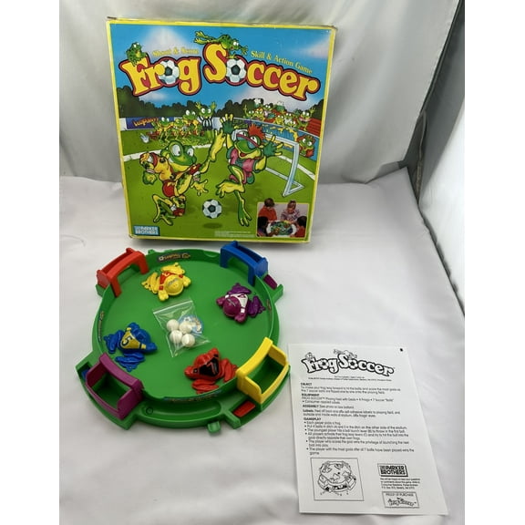 Open Box 1992 Frog Soccer Game by Parker Brothers