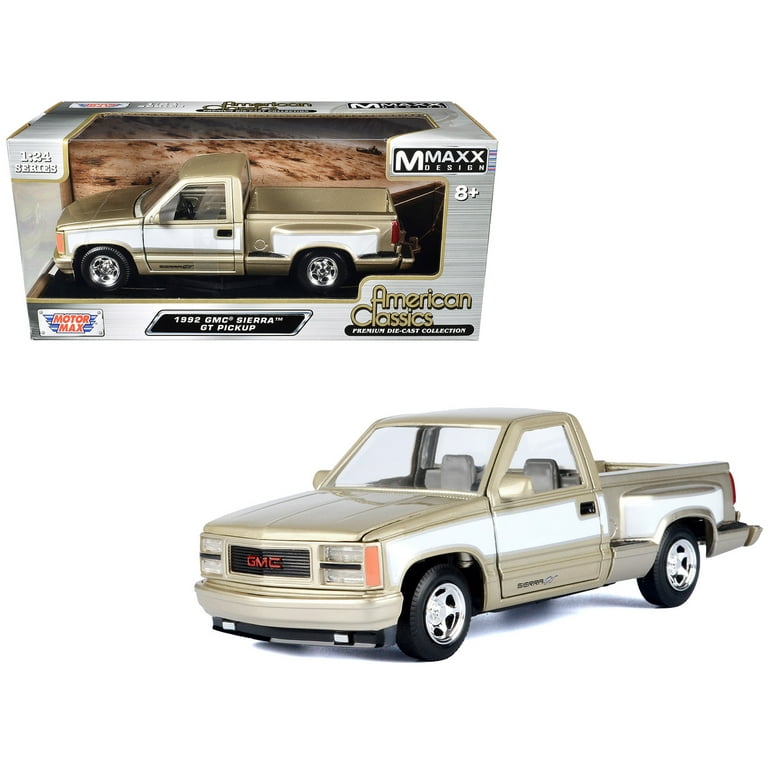 モーターマックス TL 1/24 '92 C-1500 454SS WHITE 1992 Chevrolet 454 SS Pickup Truck White 1/24 Diecast Model