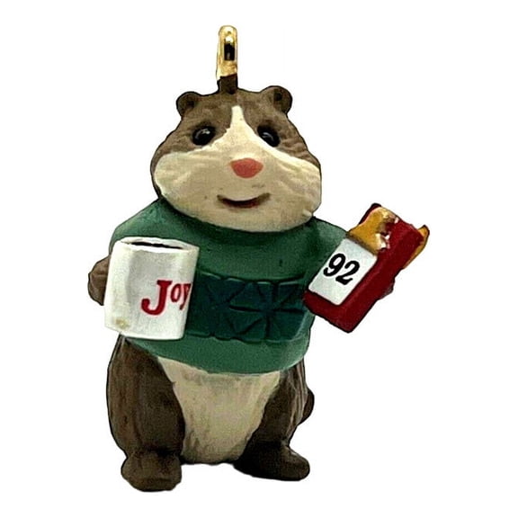 1992 Gerbil Inc. (Hamster) Hallmark Keepsake Christmas Tree Ornaments QXM5924
