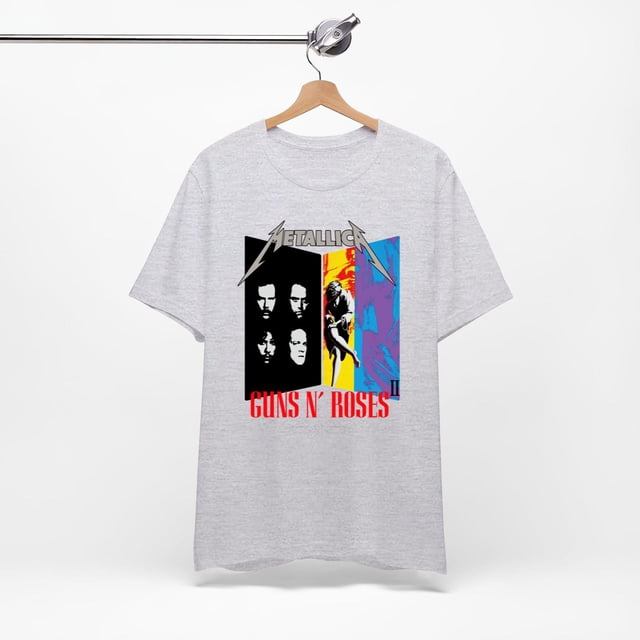 1992 Guns N Roses & Metallica Stadium Tour Black TShirt