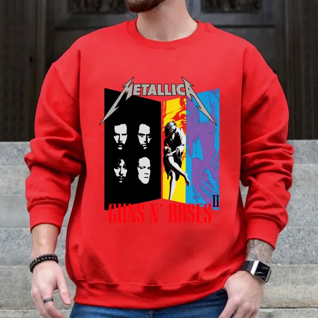 1992 Guns N Roses & Metallica Stadium Tour Black TShirt