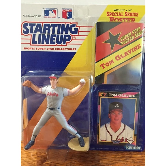 1992 Kenner Starting Lineup Tom Glavine Figure Atlanta Braves