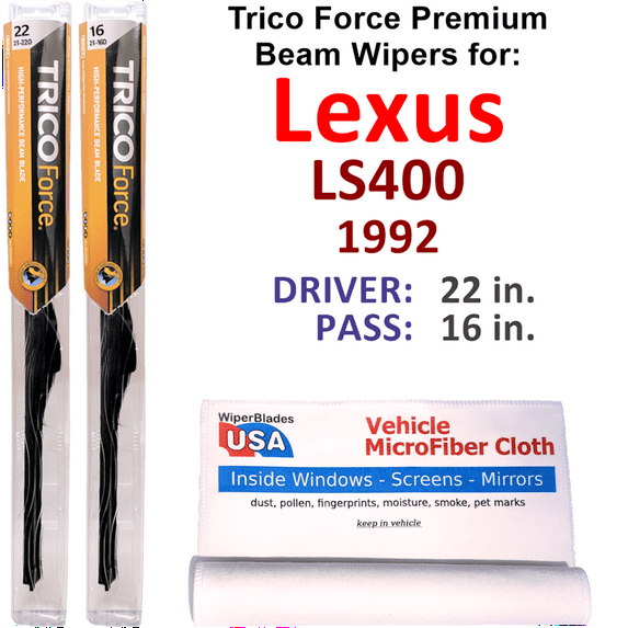 1992 Lexus LS400 Performance Beam Wipers (Set of 2)