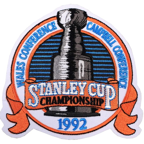 1992 NHL Stanley Cup Final Championship Wales Conference Jersey Patch