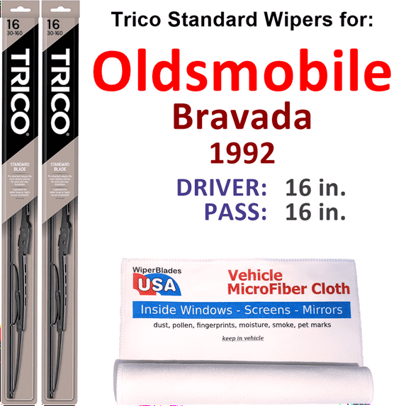 1992 Oldsmobile Bravada Wiper Blades (Set of 2)