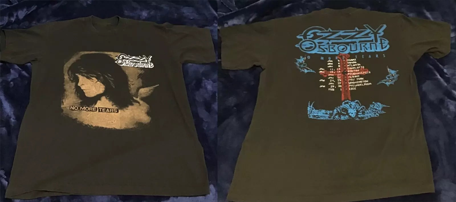 ozzy osbourne no more tears shirt