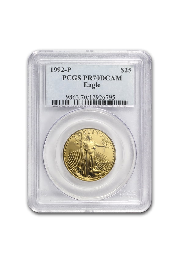 1992-P 1/2 oz Proof American Gold Eagle PR-70 PCGS