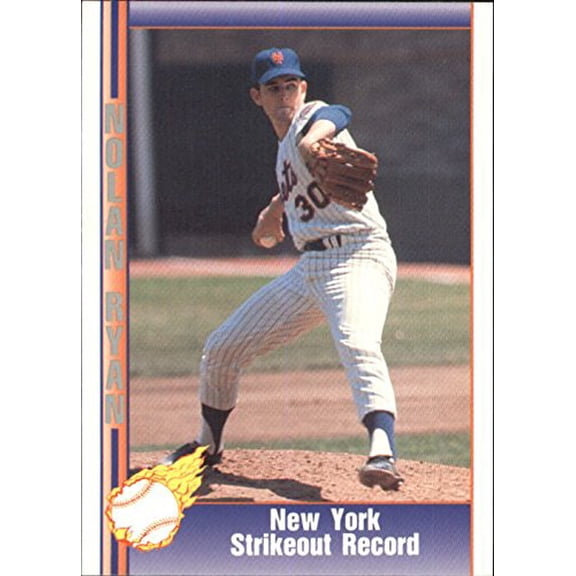 1992 Pacific Ryan Texas Express II #122 Nolan Ryan New York Strikeout Record MLB Baseball Trading Card