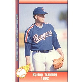 1992 Pacific Ryan Texas Express II #218 Nolan Ryan Spring Training 1992 MLB Baseball Trading Card