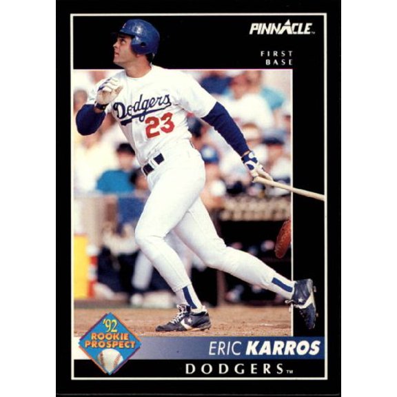 1992 Pinnacle #256 Eric Karros MLB Baseball Trading Card