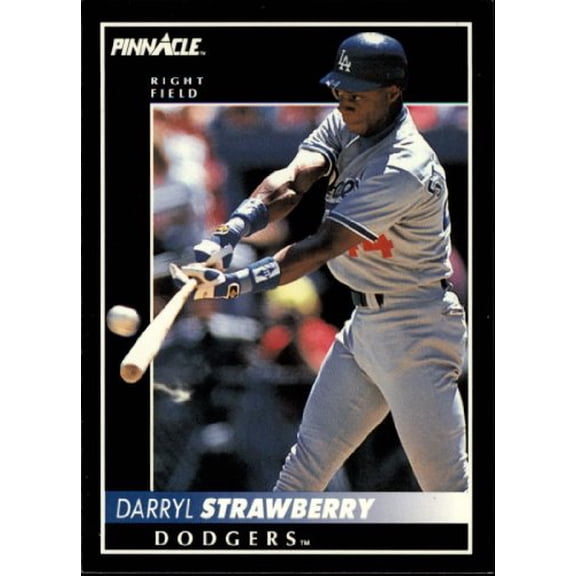 1992 Pinnacle #80 Darryl Strawberry MLB Baseball Trading Card