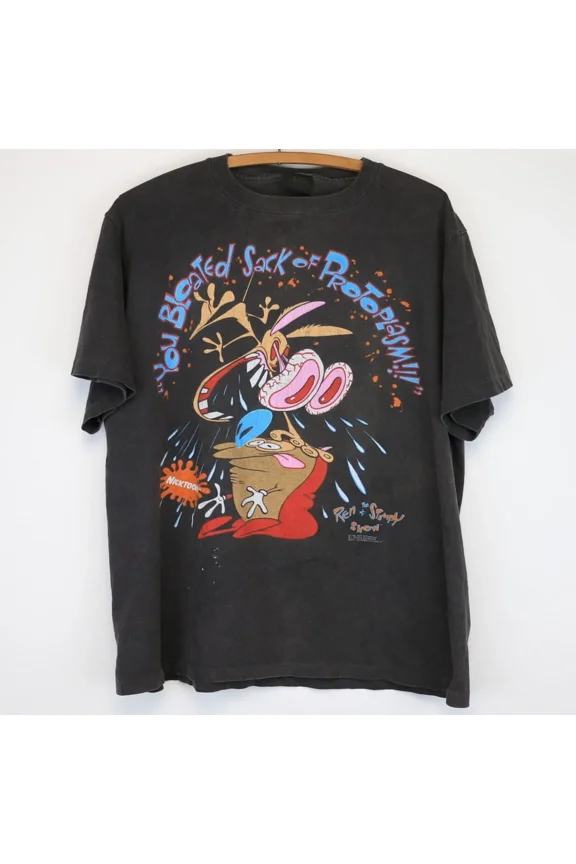 1992 Ren and Stimpy Show MTV Shirt Unisex Reprint Men Women | eBay