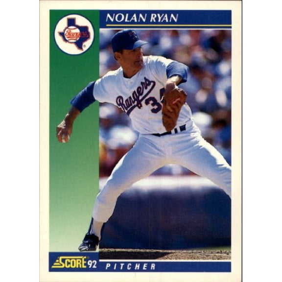 1992 Score #2 Nolan Ryan MLB Baseball Trading Card