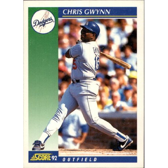1992 Score #449 Chris Gwynn MLB Baseball Trading Card