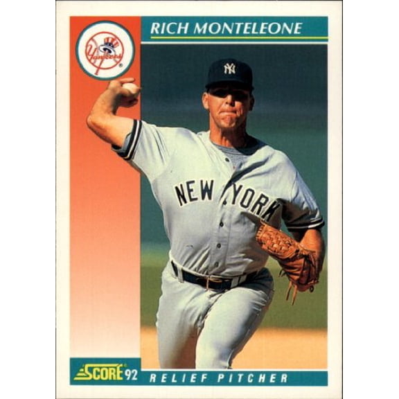 1992 Score #690 Rich Monteleone MLB Baseball Trading Card