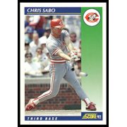 1992 Score Chris Sabo #70 Cincinnati Reds Baseball Card Very Good Cincinnati Reds MLB Baseball Trading Card