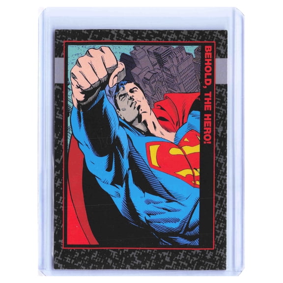 1992 SkyBox Doomsday Death of Superman Trading Card #1 Superman DC Comics