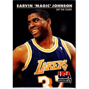 1992 SkyBox USA Basketball Magic Johnson #32 Los Angeles Lakers NBA Card USA Basketball NBA Basketball Trading Card