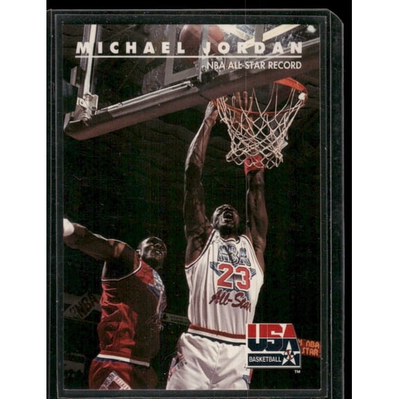 1992 SkyBox USA Basketball Excellent Basketball Card Michael Jordan #43 Chicago Bulls