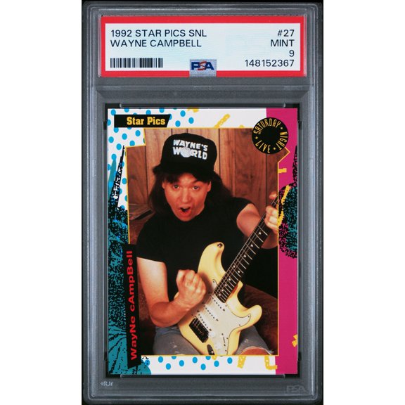 Graded 1992 Star Pics Saturday Night Live PSA 9 Rookie Mike Meyers Wayne Campbell #27