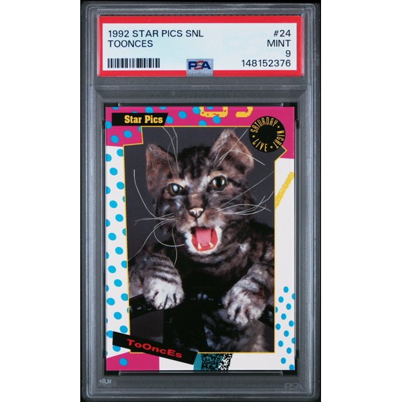 Graded 1992 Star Pics Saturday Night Live Toonces #24 PSA 9 Trading Card