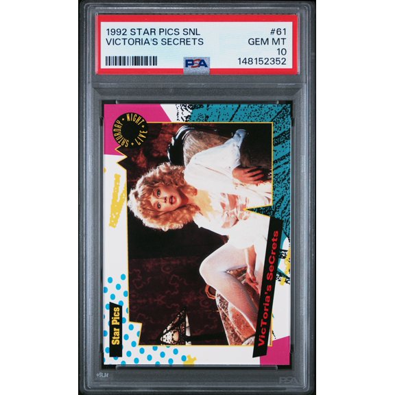 1992 Star Pics Saturday Night Live Victoria Jackson Victoria's Secrets Rookie #61 PSA 10