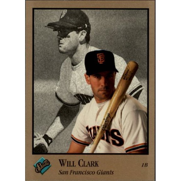 1992 Studio #114 Will Clark MLB Baseball Trading Card