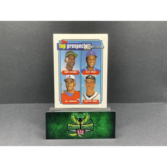 1992 Topps Alex Arias Wil Cordero Manny Alexander Chipper Jones #551