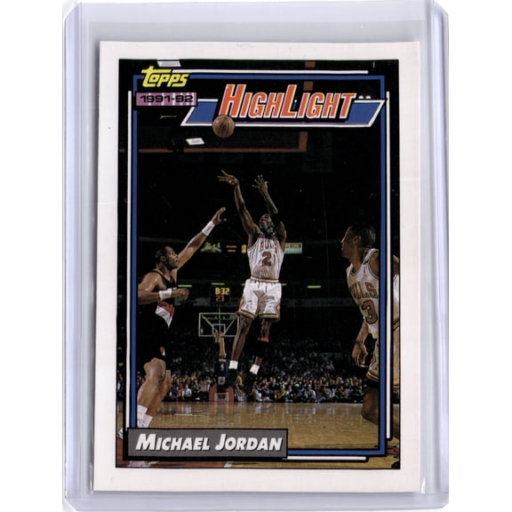 1992 Topps Highlight Michael Jordan #3 Chicago Bulls NBA Basketball Trading Card