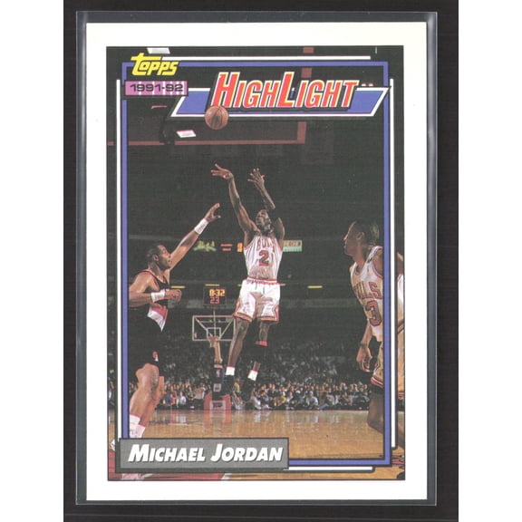 1992 Topps Highlight Michael Jordan #3 Chicago Bulls NBA Basketball Trading Cards