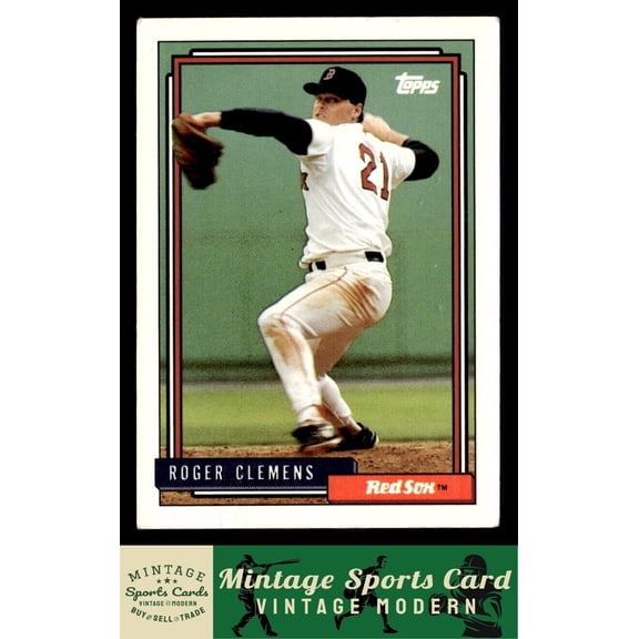 1992 Topps Roger Clemens Boston Red Sox #150 Baseball Card