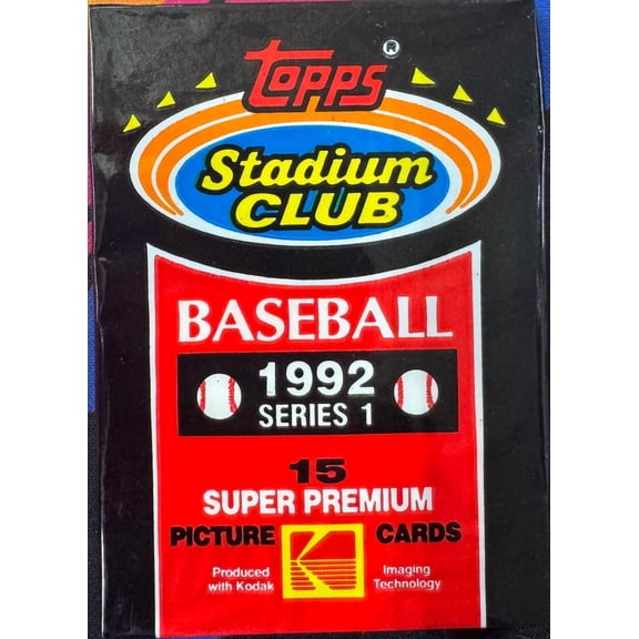 1992 Topps Stadium Club Baseball Series 1 Pack