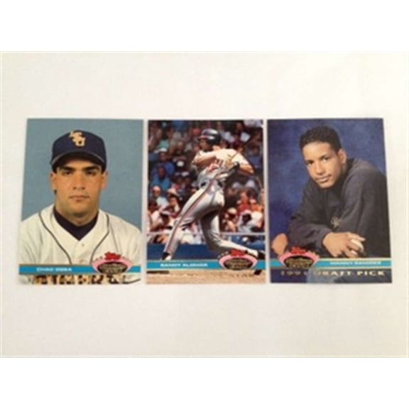 1992 Topps Stadium Club Dome Indians Team Set 1991 3 Cards Manny Ramirez NM-MT