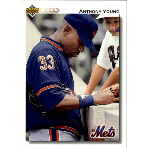 1992 Upper Deck #535 Anthony Young MLB Baseball Trading Card